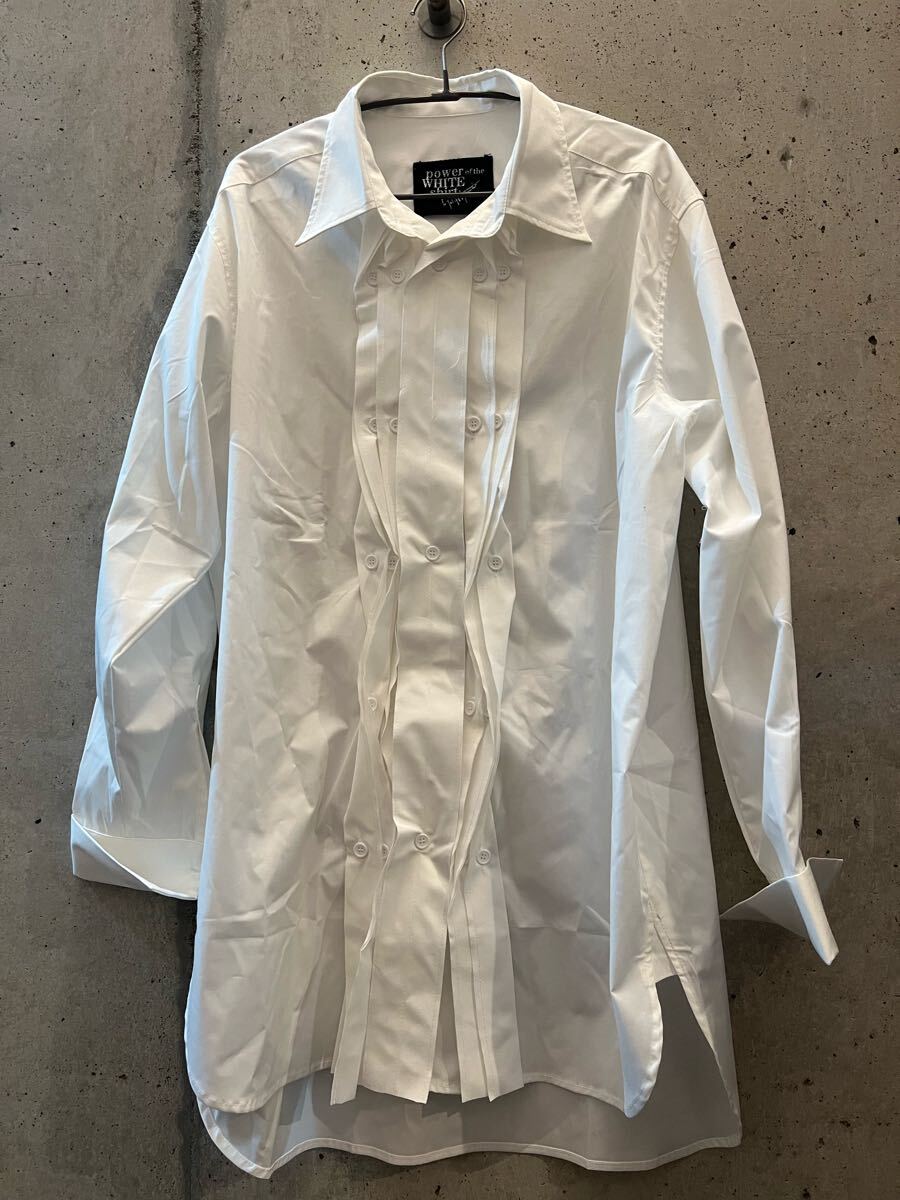yohji yamamoto POUR HOMME 長袖シャツ 白 ホワイト トップス power of the white shirt拍卖