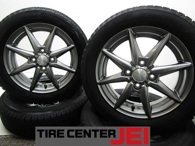 14インチ IG60 155/65R14 4.5J+45 100 軽自動車 中古タイヤアルミホイール【4本セット】 送料無料(SA14-4612)拍卖