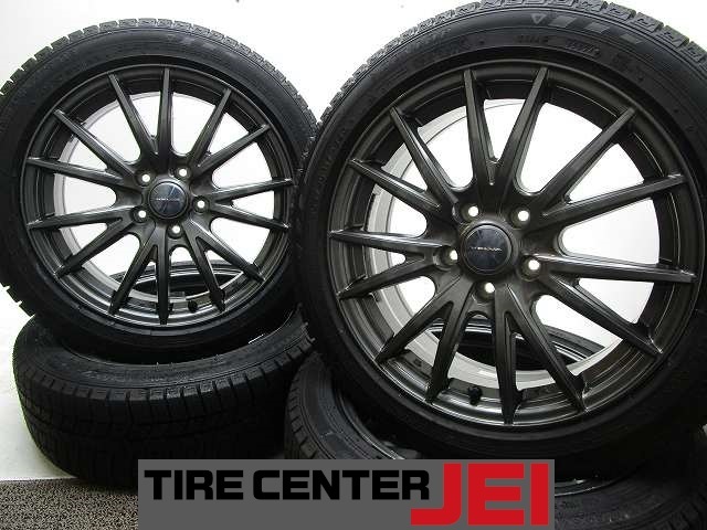 17インチ WM03 205/50R17 7J+40 114.3 2024年製 バリ溝 中古タイヤホイール【4本セット】 送料無料(SA17-4609)拍卖