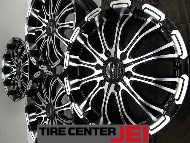 18インチ バトルシップ 7.5J+38 139.7 ハイエース 深リム 中古アルミホイール4本セット送料無料(A18-5608)拍卖
