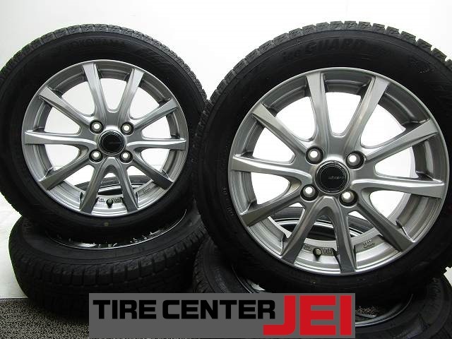 14インチ IG60 155/65R14 4.5J+45 100 軽自動車 中古タイヤアルミホイール【4本セット】 送料無料(SA14-4621)拍卖