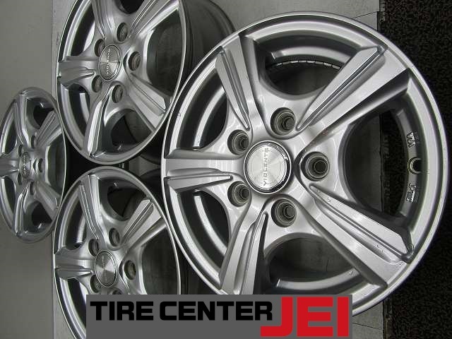 13インチ VIOLENTO 5J+45 114.3 タウンエース/ライトエース 中古アルミホイール【4本セット】送料無料(A13-5623)拍卖