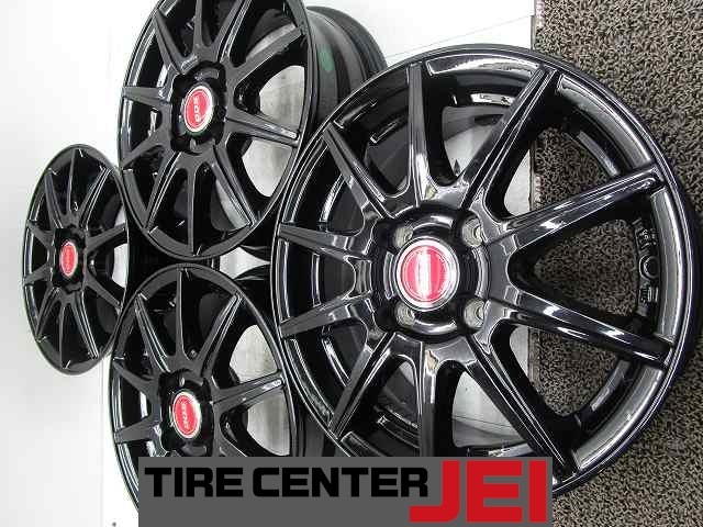 14インチ DOS 5.5J+38 100 コンパクトカー 中古アルミホイール【4本セット】送料無料(A14-5625)拍卖