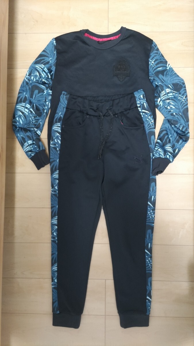 超レア物 美品 プーマ PUMA セットアップ 上下セット S ジャージ ジョガーパンツ スキニー スポーツ サッカー フットサル 人気 速乾 ドライ拍卖