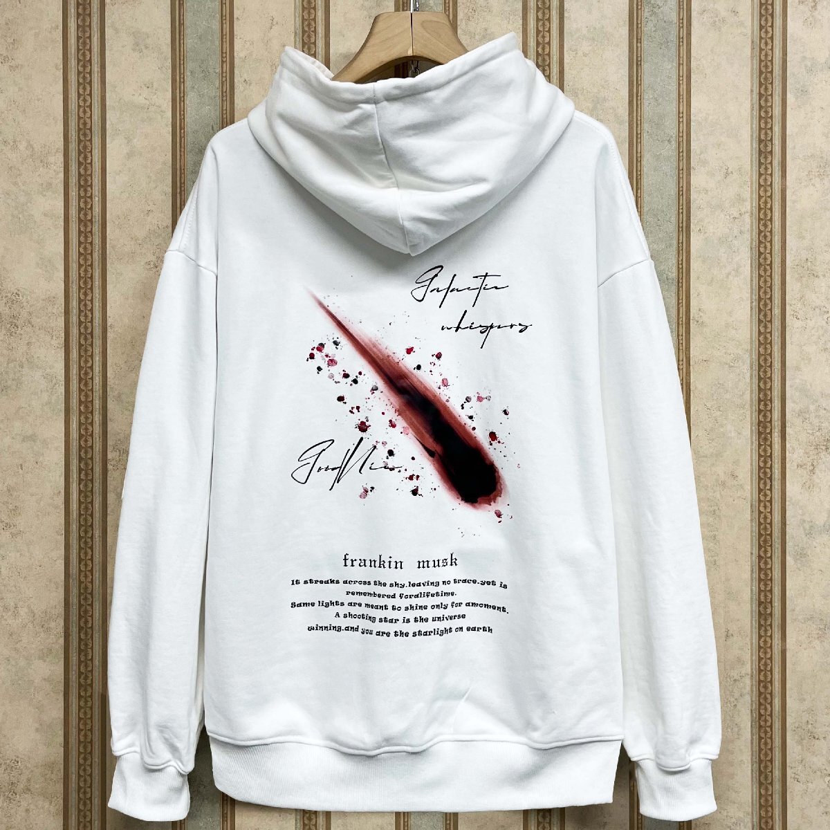 高級・パーカー 定価4万 FRANKLIN MUSK・アメリカ・ニューヨーク発 コットン100% 快適 保温 柔らか トップス 長袖 カットソー 秋冬 サイズ3拍卖