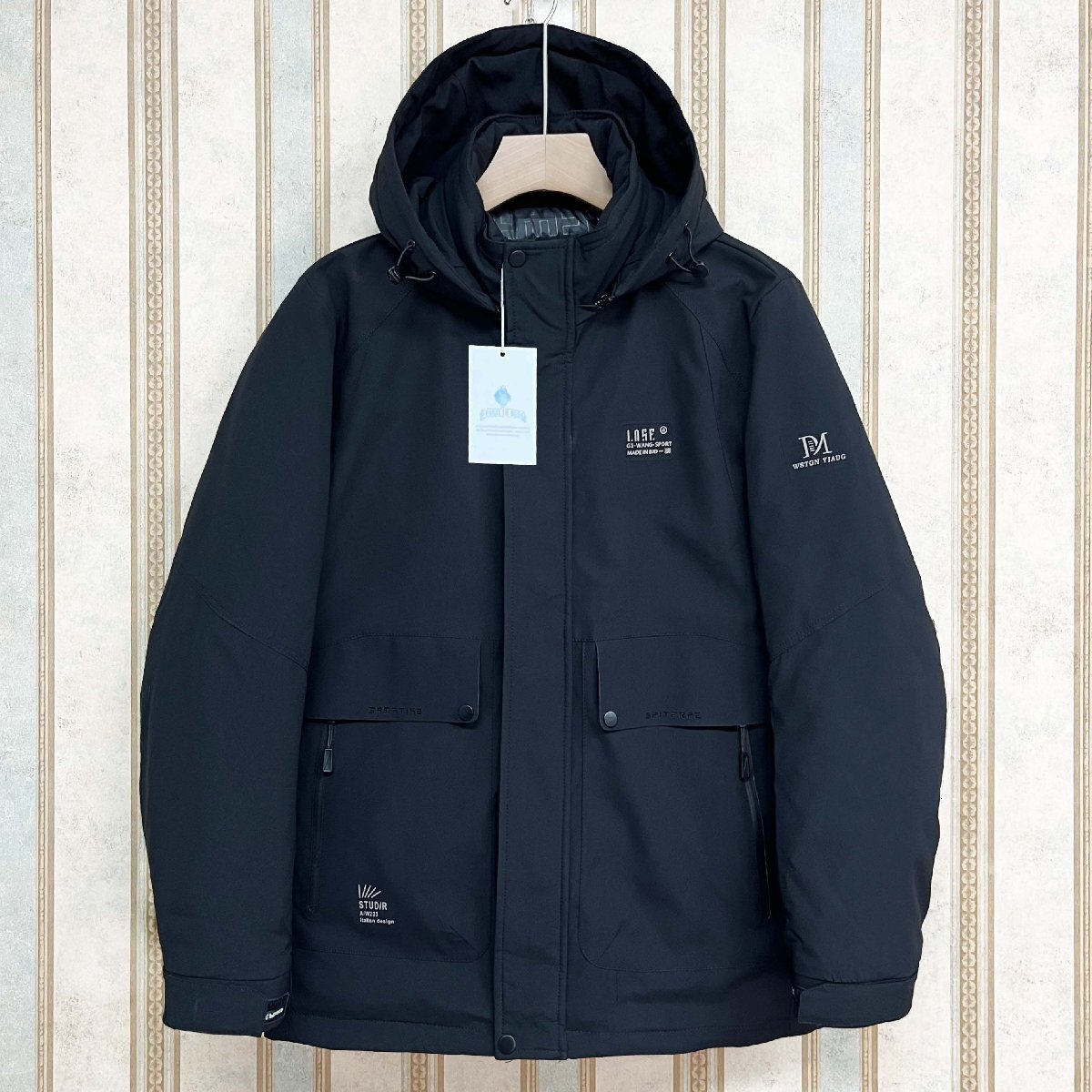 最高級 ダウンジャケット 定価12万 FRANKLIN MUSK・アメリカ・ニューヨーク発 グースダウン90% 防寒防風 シンプル アウター 冬服 サイズ4拍卖