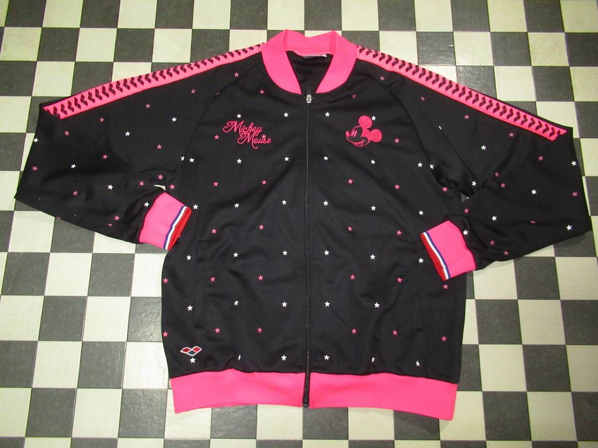 ★アリーナ×ディズニー★美品 XL ミッキーマウス トレーニングジャージ ブラック/ピンク拍卖