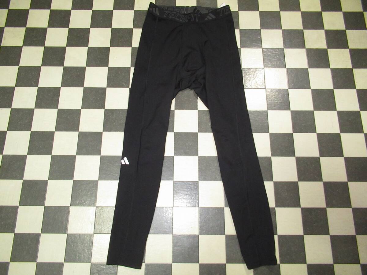 ★アディダス★良品 テックフィット AEROREADY ロングタイツ M ブラック拍卖