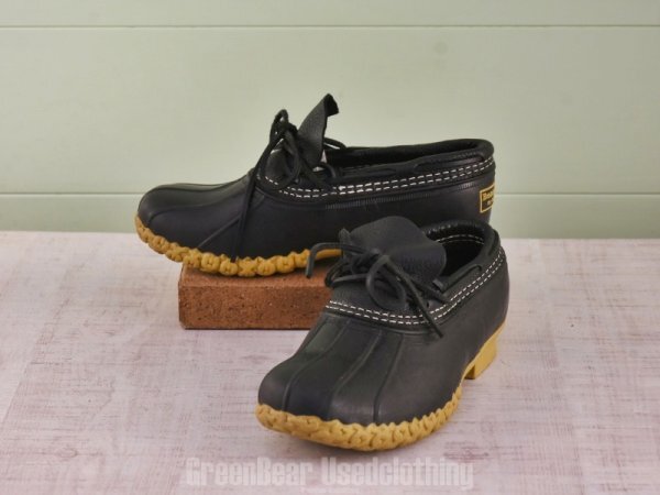 E170 USA製 L.L.Bean ビーンブーツ 黒 レディース 7W 25cm 拍卖