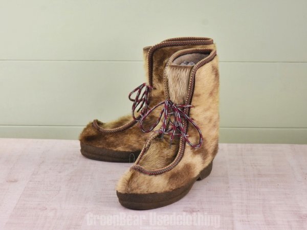 E176 ノルウェー製 Fimbul ビンテージ エスキモーブーツ アザラシ毛 メンズ 25cmくらい 拍卖