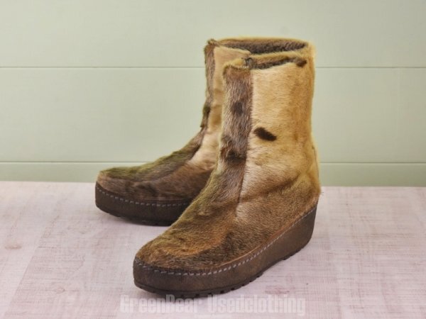 E190 ドイツ製 eskimoc ビンテージ エスキモーブーツ アザラシ毛 メンズ 9.5 27.5cm拍卖