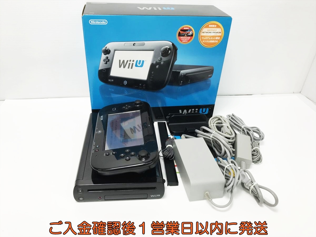 【1円】任天堂 WiiU 本体 プレミアム セット 32GB ブラック ニンテンドー Wii U 初期化/動作確認済 L06-002an/G4拍卖
