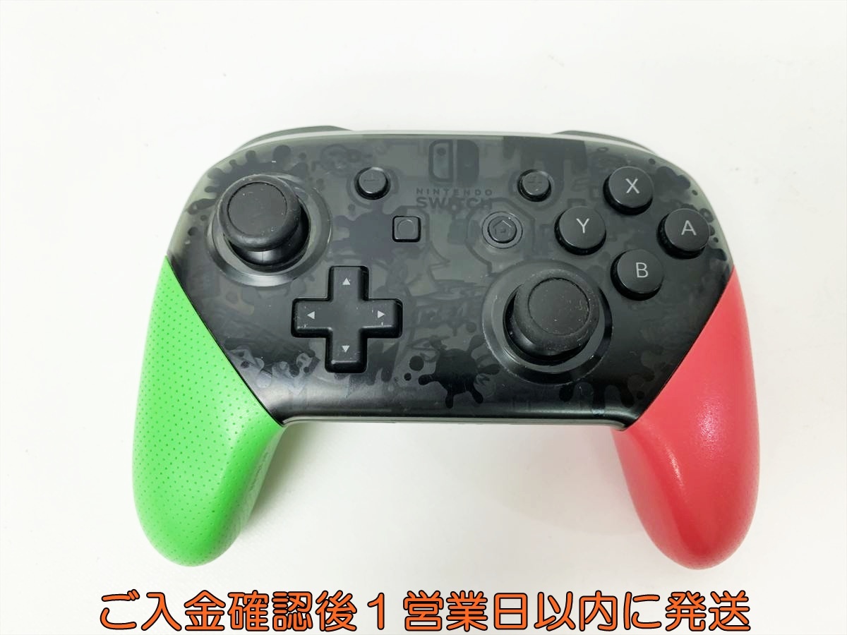 【1円】任天堂 純正 Nintendo Switch Proコントローラー HAC-013 スプラトゥーン2 ニンテンドースイッチ 未検品ジャンク B01-271rm/F3拍卖