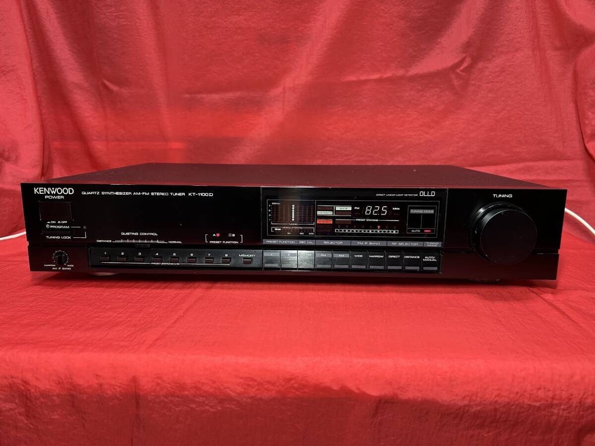 美品 銘機 ケンウッド KT-1100D FM/AMチューナー 整備済み完動品 電解コンデンサー トリマコンデンサー交換他 SN471拍卖