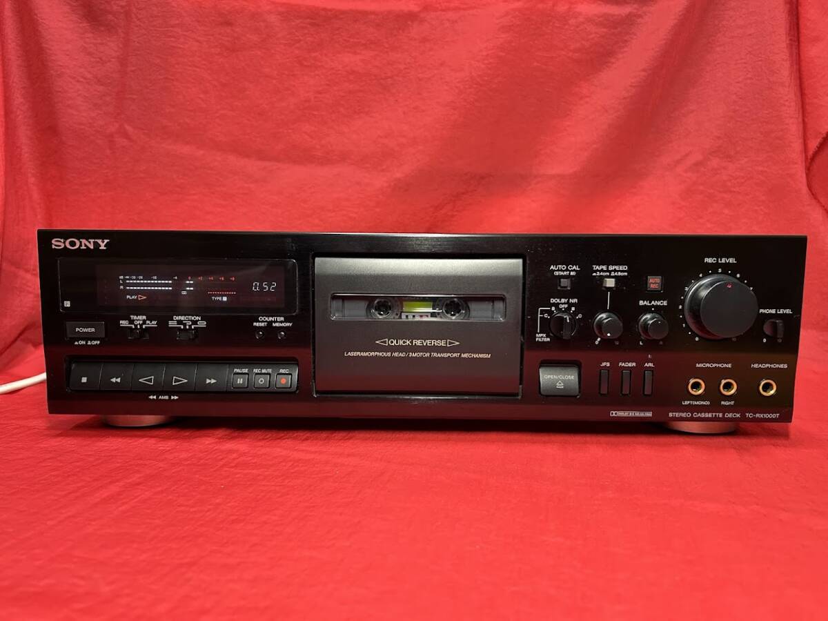 かなり美品 ソニー TC-RX1000T 銘機 TCM-200搭載 オーバーホール済み 高音質オートリバース カセットデッキ SN889拍卖