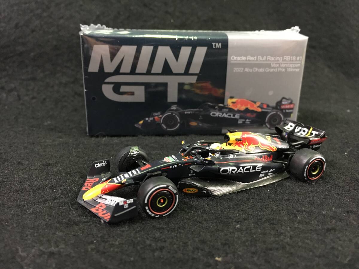 ●TSM ミニGT 1/64 オラクル レッドブルレーシング RB18 2022 アブダビGP ウィナー #1 M.フェルスタッペン トゥルースケール拍卖