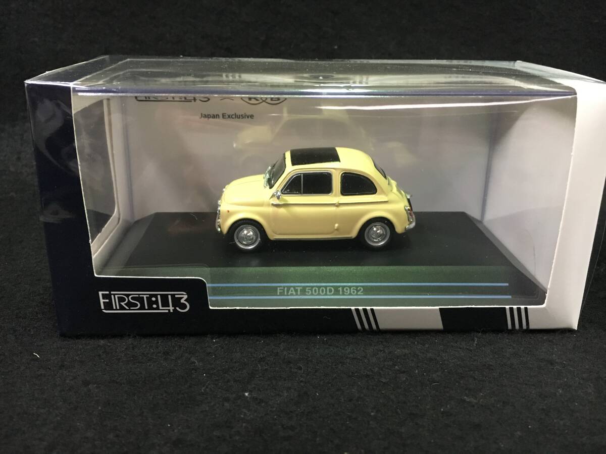 ■新品未開封■First43 1/43 フィアット 500D 1962 ライトイエロー F43-180拍卖