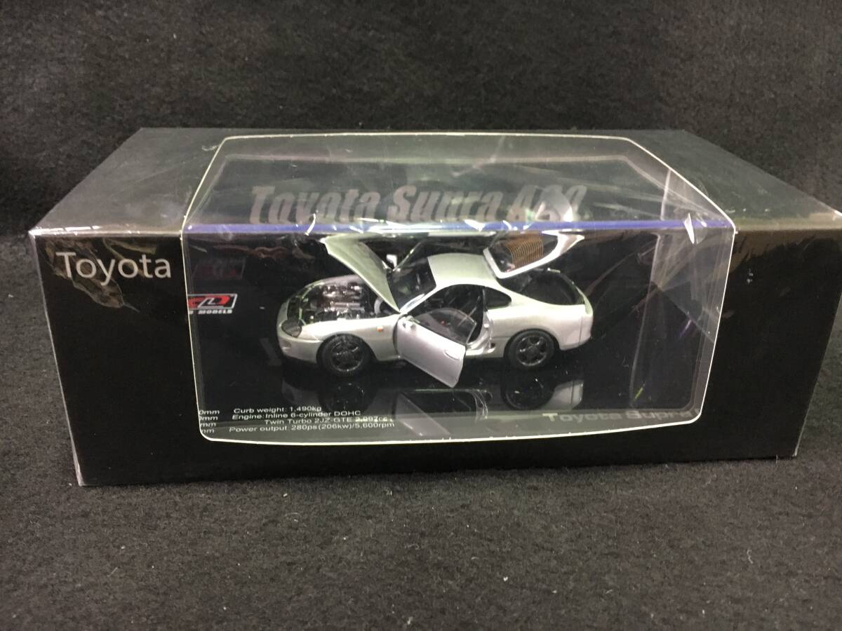 ●撮影のため一度開封●LCDモデル 1/43 トヨタ スープラ A80 シルバー 拍卖