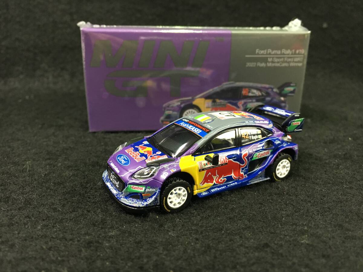 ■新品未開封■TSM ミニGT 1/64 フォード プーマ Rally1 モンテカルロラリー 2022 優勝車 #19 S.ローブ M-Sport Ford WRT 左ハンドル拍卖