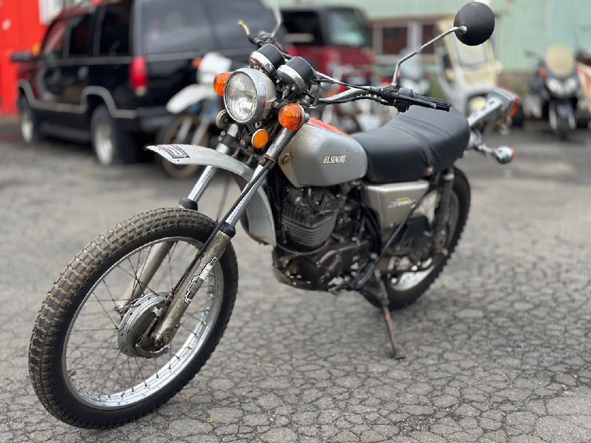 ●エンジン実働! 超希少! HONDA ホンダ MT250 ELSINORE エルシノア 走行12211km 1973年モデル オフロード モトクロス 札幌発拍卖