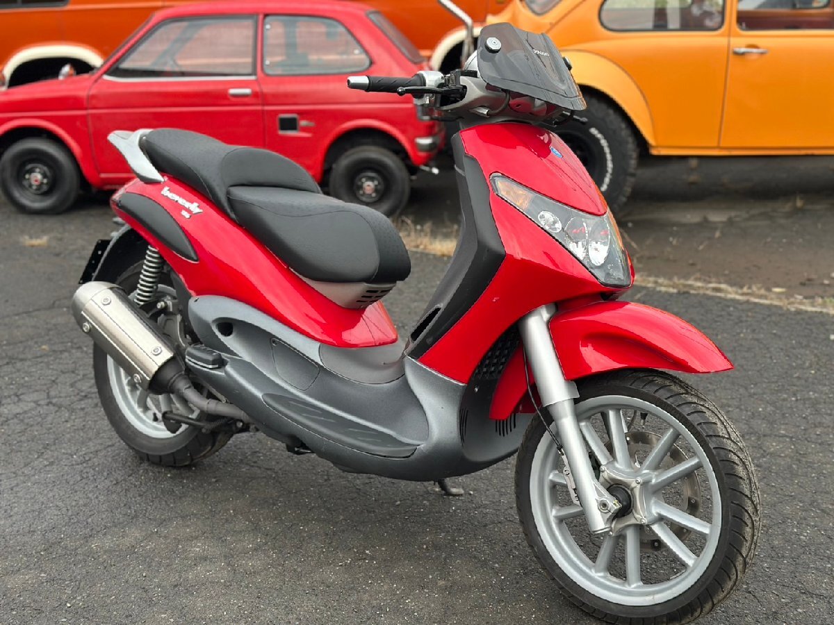 ●エンジン実働! 動作OK! PIAGGIO beverly125 ビバリー125 ピアジオ 走行3300km ビックスクーター 125㏄ 書類付き 不具合有 現状販売 札幌拍卖