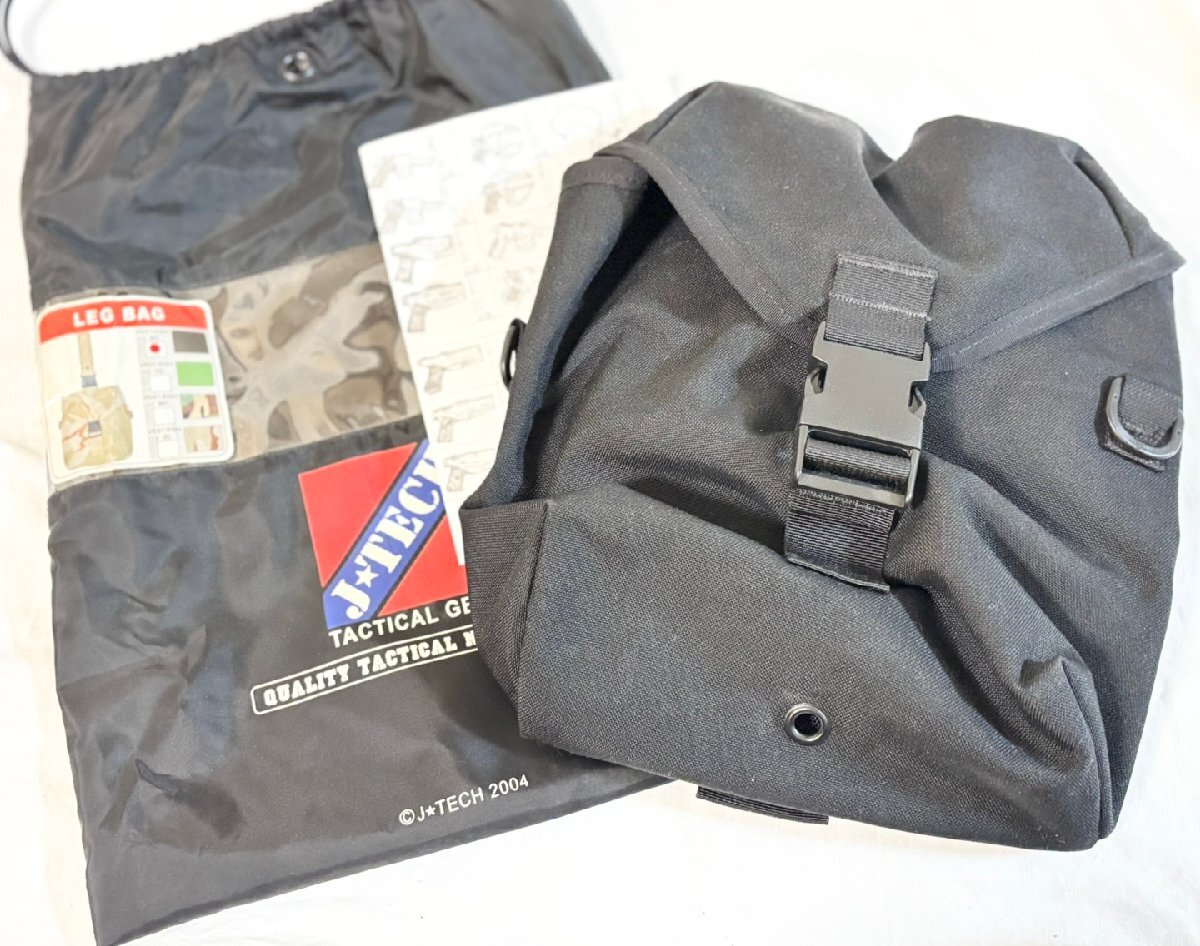 ■ 未使用保管品 J TECH タクティカル ギア レッグバッグ ブラック ミリタリー アクセサリー ★拍卖