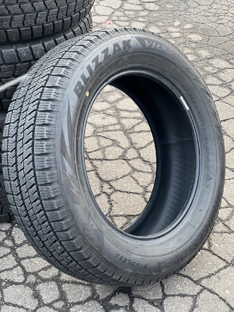 ★ ブリヂストン BLIZZAK ブリザック VRX2 205/60R16 16インチ スタッドレスタイヤ 22年製 8分山 1本 札幌 手渡し歓迎♪ T-2785拍卖
