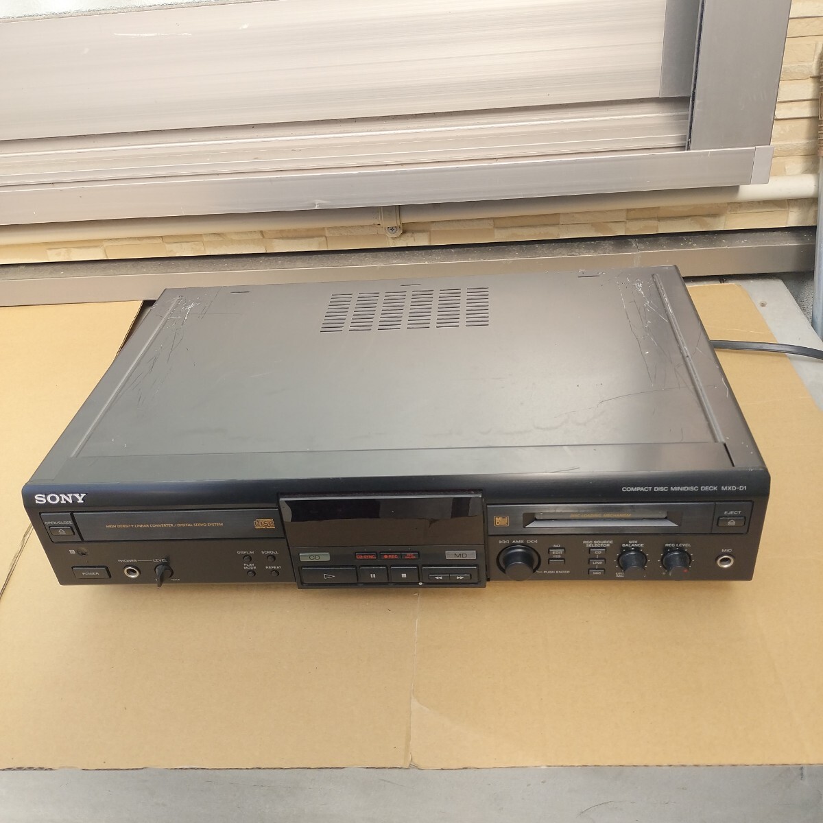 リモコン付き SONY ソニー CD MD MXD-D1拍卖