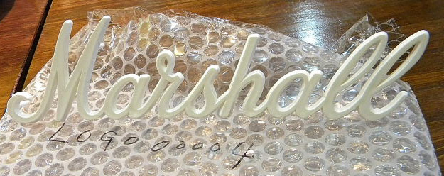 Marshall/ロゴマーク 中 ホワイト(標準タイプ ビルトイン用)LOGO00004【マーシャル】拍卖