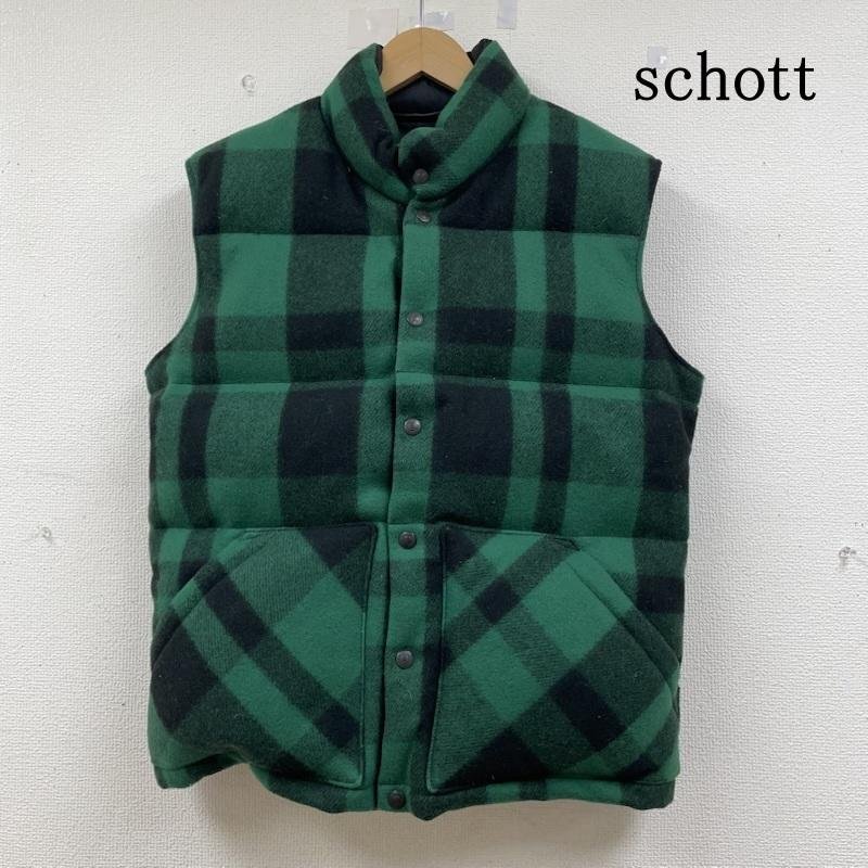 ショット 90s ダウン ベスト チェック ジャケット スナップボタン USA製 M拍卖