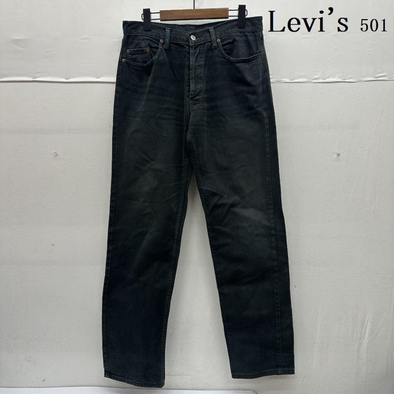 リーバイス 90s USA製 501 0114 ボタンフライ ブラック デニム パンツ ボタン裏 524 33インチ拍卖