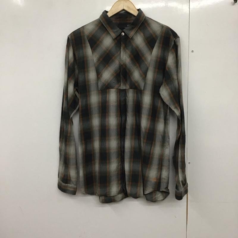 UNIQLO L ユニクロ シャツ、ブラウス 長袖 332-072012 アンダーカバー コラボチェックシャツ Shirt Blouse 10141106拍卖