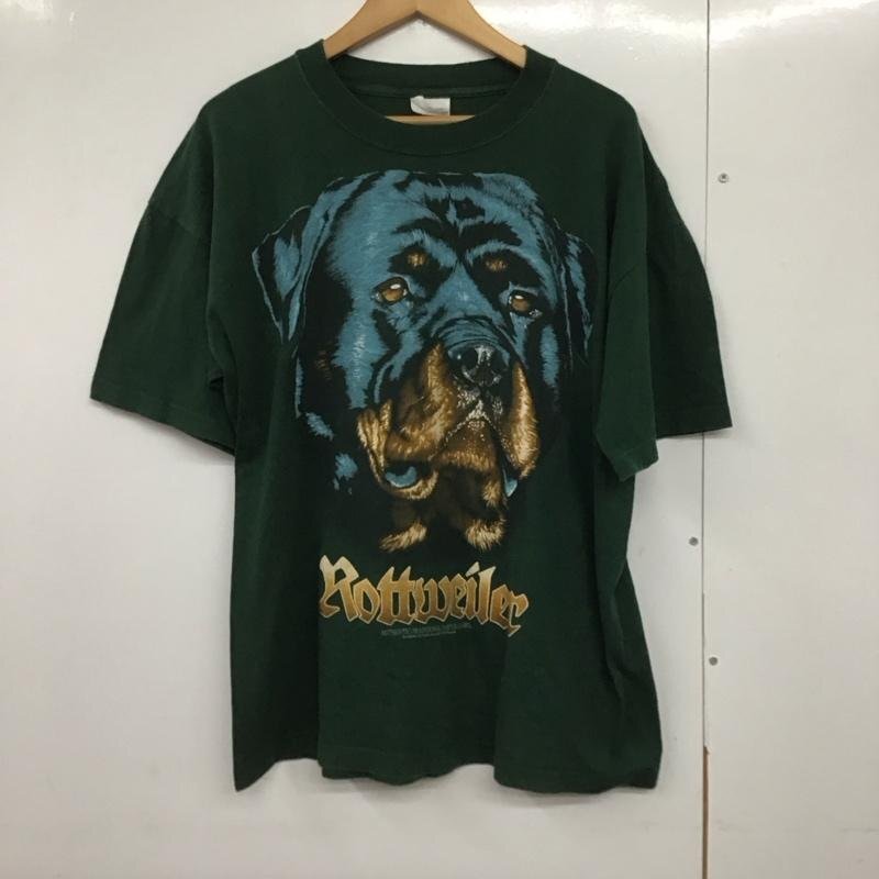 USED L 古着 Tシャツ 半袖 半袖カットソー プリントTシャツ クルーネックカットソー T Shirt 緑 / グリーン / 10140958拍卖