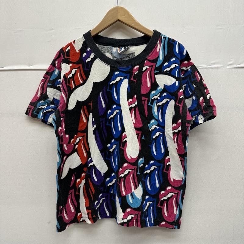 古着 80s Rolling Stones ローリングストーンズ 総柄 バンド Tシャツ 1989年 1拍卖