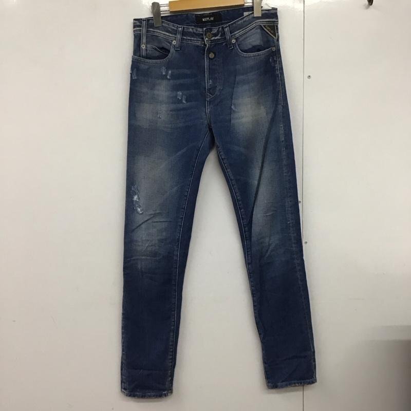 REPLAY 28インチ リプレイ パンツ デニム、ジーンズ Pants Trousers Denim Pants Jeans 水色 / ライトブルー / 10141169拍卖
