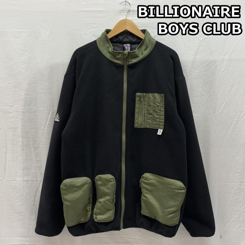 ビリオネア・ボーイズ・クラブ BBCJP213X004 ナイロン 切替 ミリタリー フリース ジャケット XL拍卖