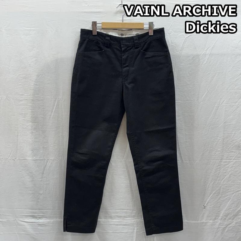 ディッキーズ VAINL ARCHIVE 22ss T/Cツイル チノ ワークパンツ ワンウォッシュ ピンタック 裾スリット 30インチ拍卖