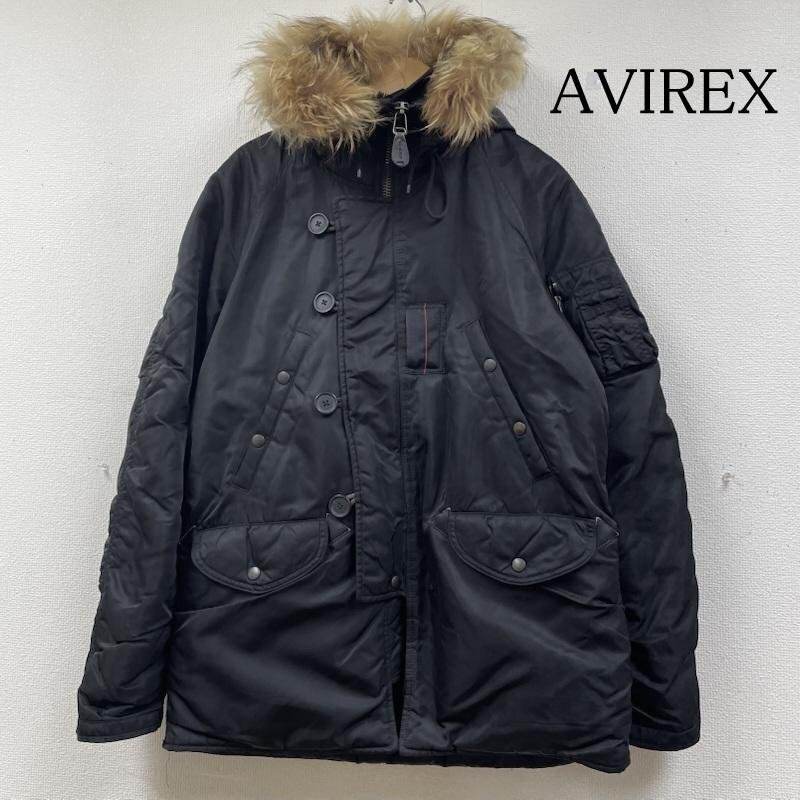 アヴィレックス N-3B フーデッド フライト ジャケット ミリタリー コート フルジップアップ L拍卖