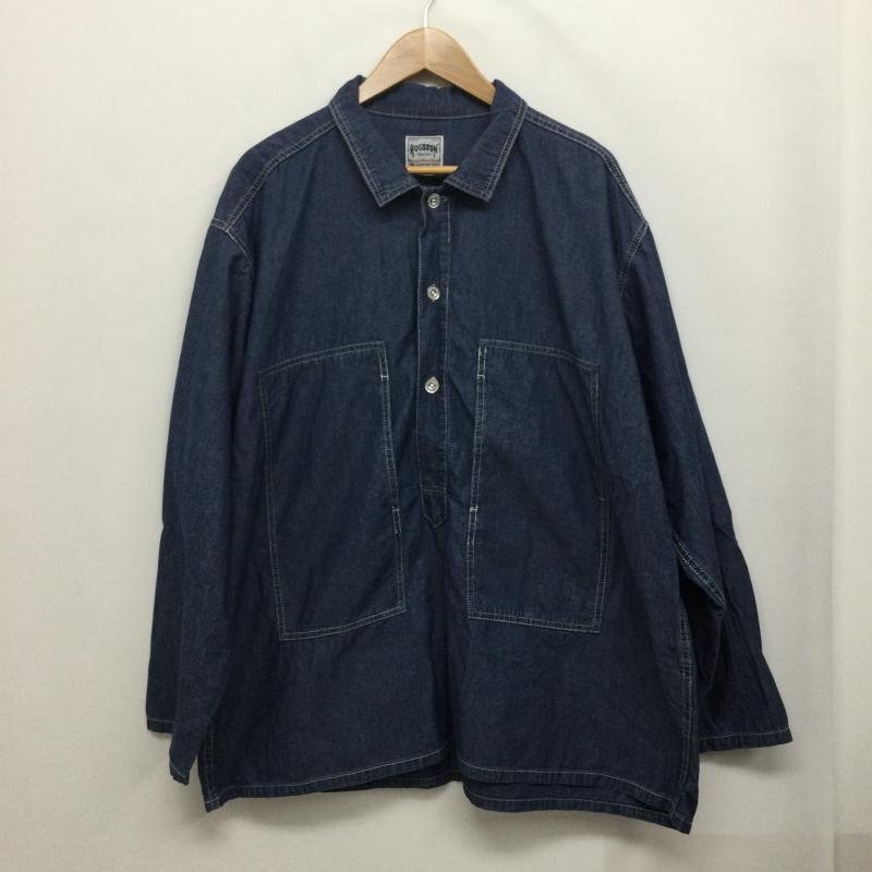 ヒューストン HOUSTON ヒューストン 40964 USAコットン シャンブレー プルオーバーシャツ オーバーサイズ XXL拍卖