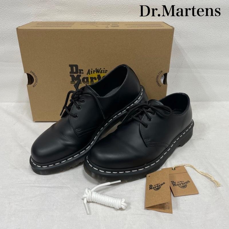 ドクターマーチン 1461 スムース ホワイト ステッチ レザー シューズ 3ホール UK8 27cm UK:8拍卖
