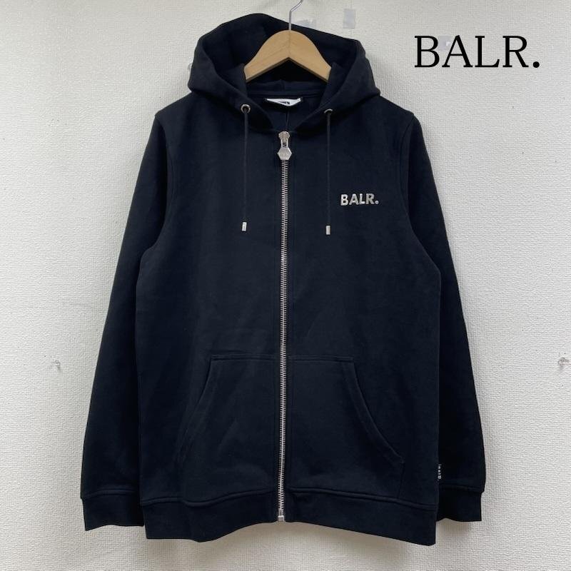 古着 BALR. ボーラー ジップアップ パーカー Q-Series Straight スウェット ロゴメタルプレート S拍卖