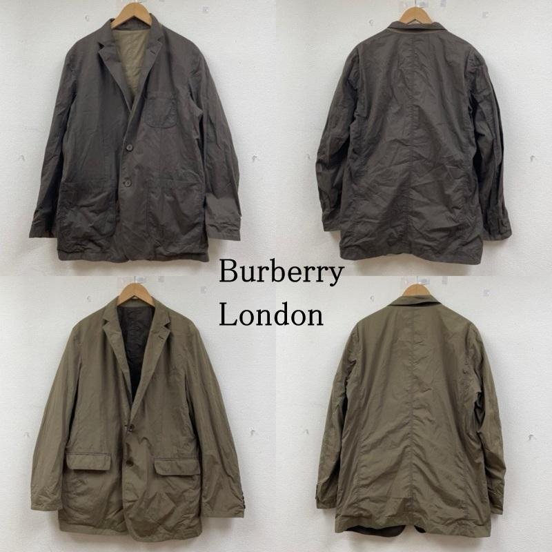 バーバリーロンドン リバーシブル テーラード ジャケット 2B シングル ブレザー a1e45-710-75 LL拍卖