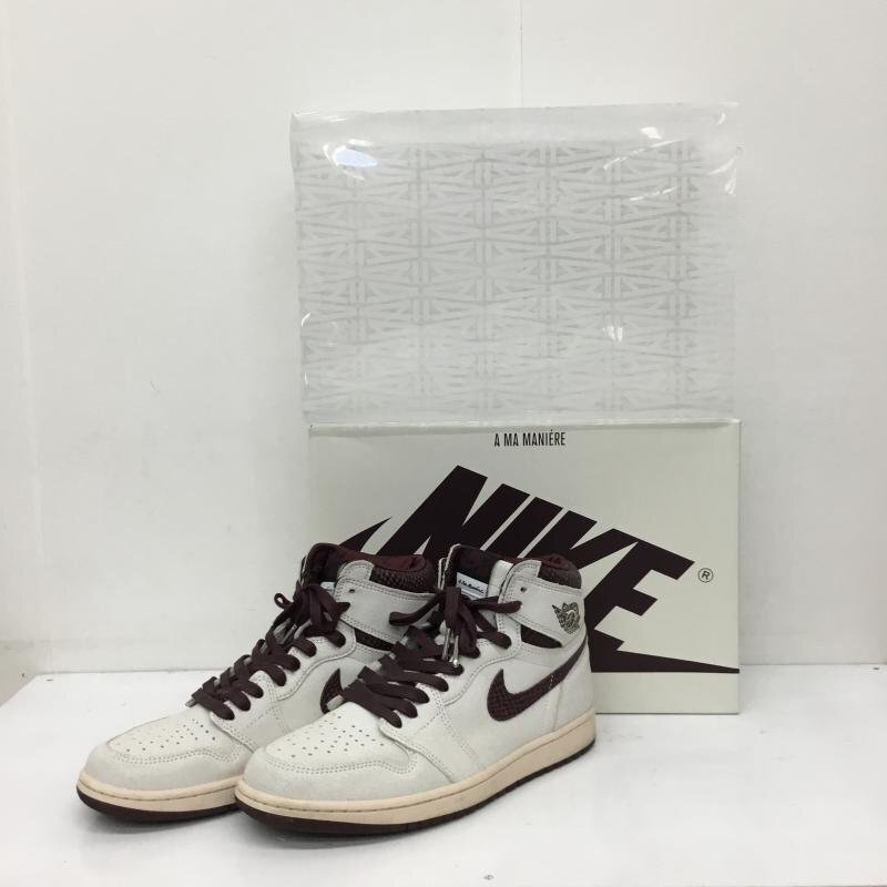 NIKE 28.0cm ナイキ スニーカー スニーカー DO7097?100 A Ma Maniere × Nike Air Jordan 1 Retro High OG Sail and Burgundy 10141695拍卖