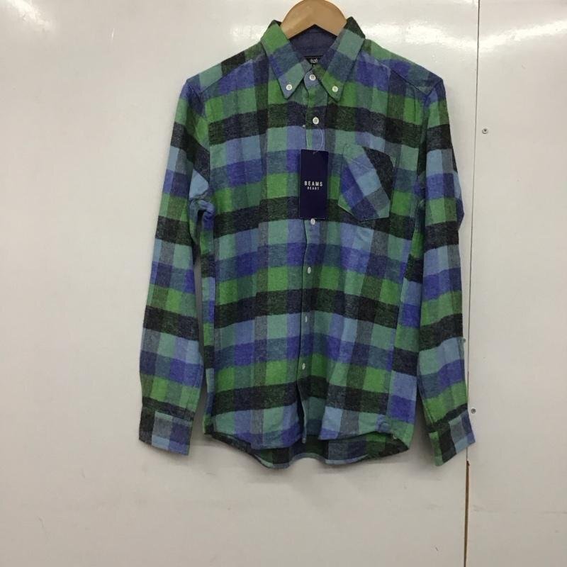 BEAMS HEART S ビームス ハート シャツ、ブラウス 長袖 長袖シャツ チェックシャツ カラーシャツ ボタンダウンシャツ 10141819拍卖