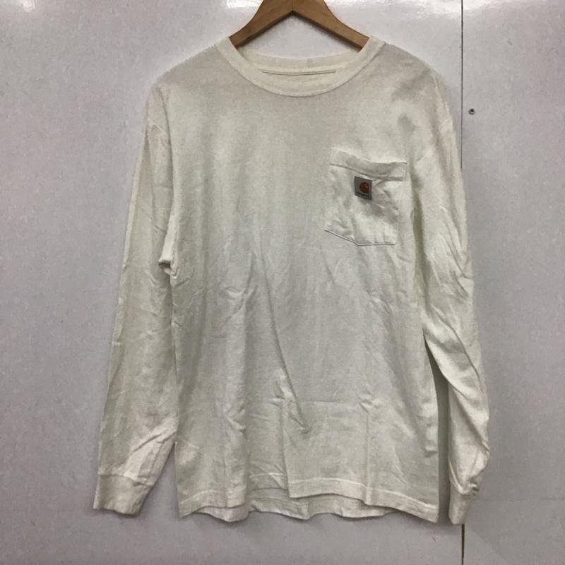 Carhartt S カーハート カットソー 長袖 長袖カットソー プリントカットソー クルーネック Cut and Sewn 白 / ホワイト / 10141677拍卖