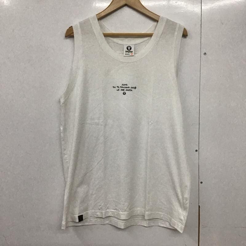 AAPE BY A BATHING APE L エーエイプバイアベイシングエイプ タンクトップ タンクトップ Tank Top 白 / ホワイト / 10141937拍卖