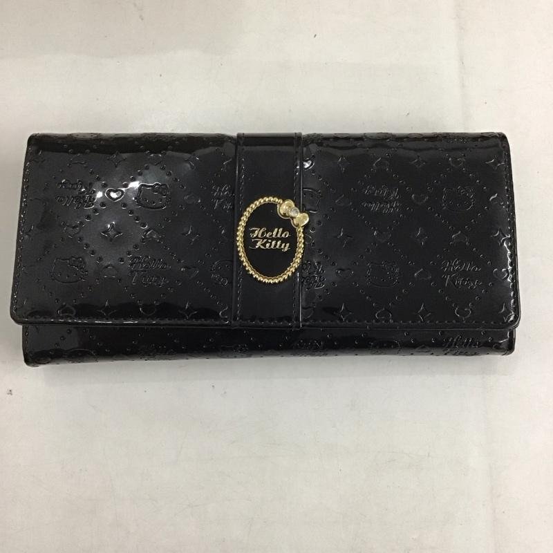 sanrio 表記無し サンリオ 財布 長財布 キティちゃん Wallet Long Wallet 黒 / ブラック / 10141891拍卖