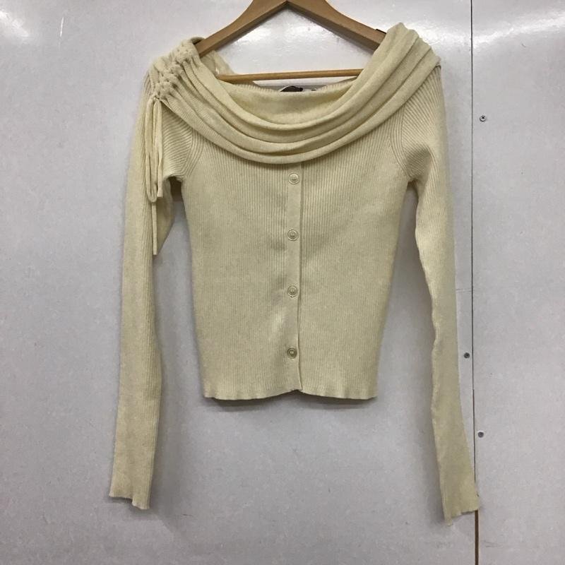 AZUL BY MOUSSY FREE アズールバイマウジー カットソー 長袖 長袖ニット フロントボタン リブ Cut and Sewn 白 / ホワイト / 10142476拍卖