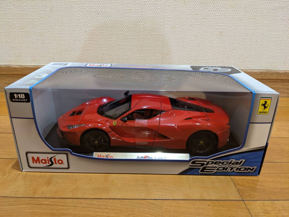 Maisto マイスト 1:18 Ferrari LaFerrari フェラーリ・ラ フェラーリ ロッソコルサ ミニカー拍卖