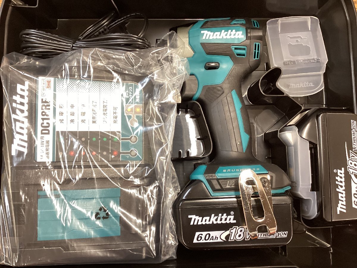 未使用品 makita マキタ TD173DRGX インパクトドライバ 18V 6.0Ah バッテリー2個 充電器 ケース 動作確認済拍卖